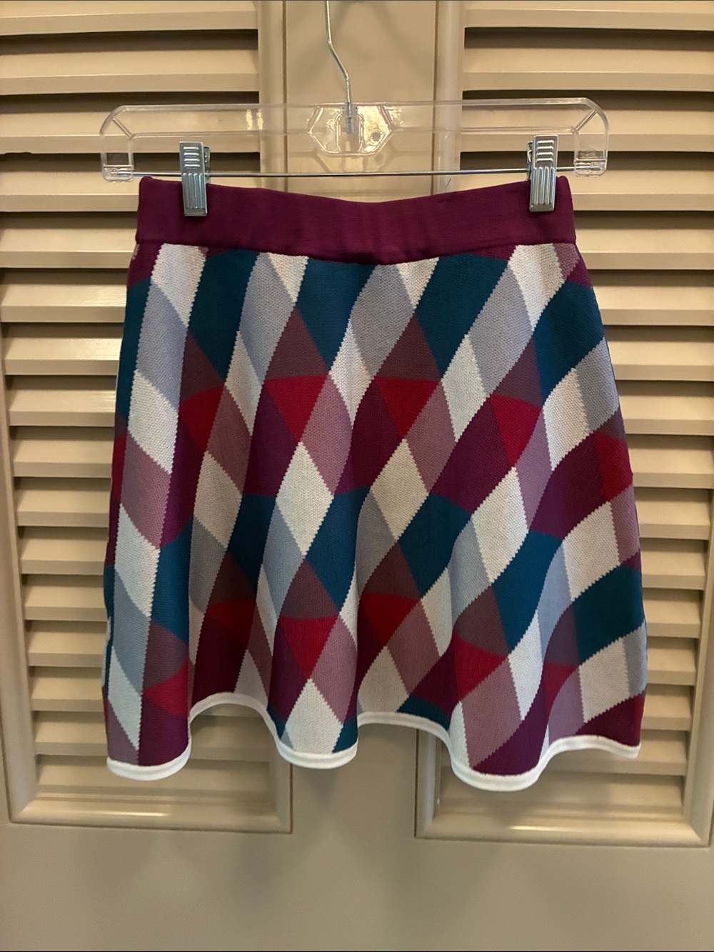 J Lindbergh Golf Multicolor A-Line Knit Skort